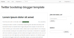 Basic Blogger Template using Twitter Bootstrap